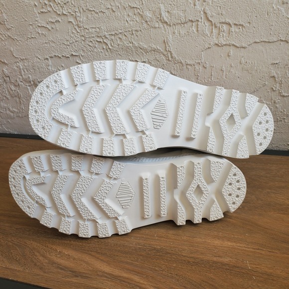 Palladium Pampa Hi Boots Womens 7 White Custom Sunset Ombre Canvas Combat Unique - Picture 4 of 12